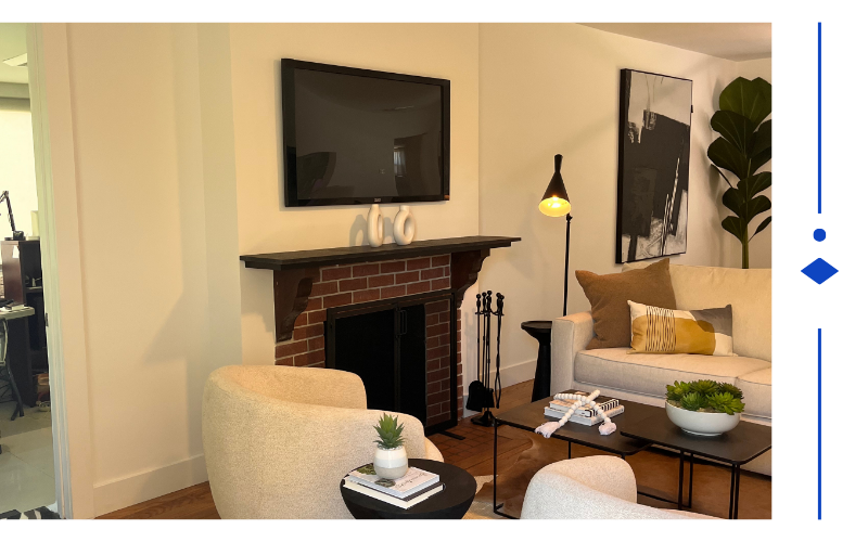 A remodeled living room